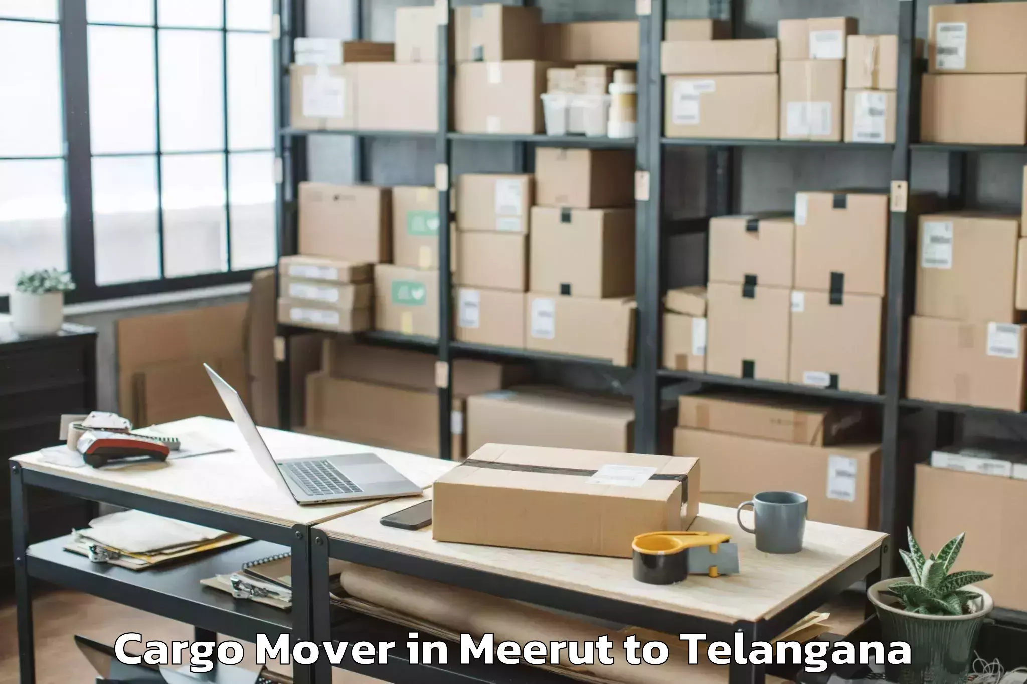 Hassle-Free Meerut to Peddapalle Cargo Mover